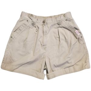 Khaki High Waisted Shorts